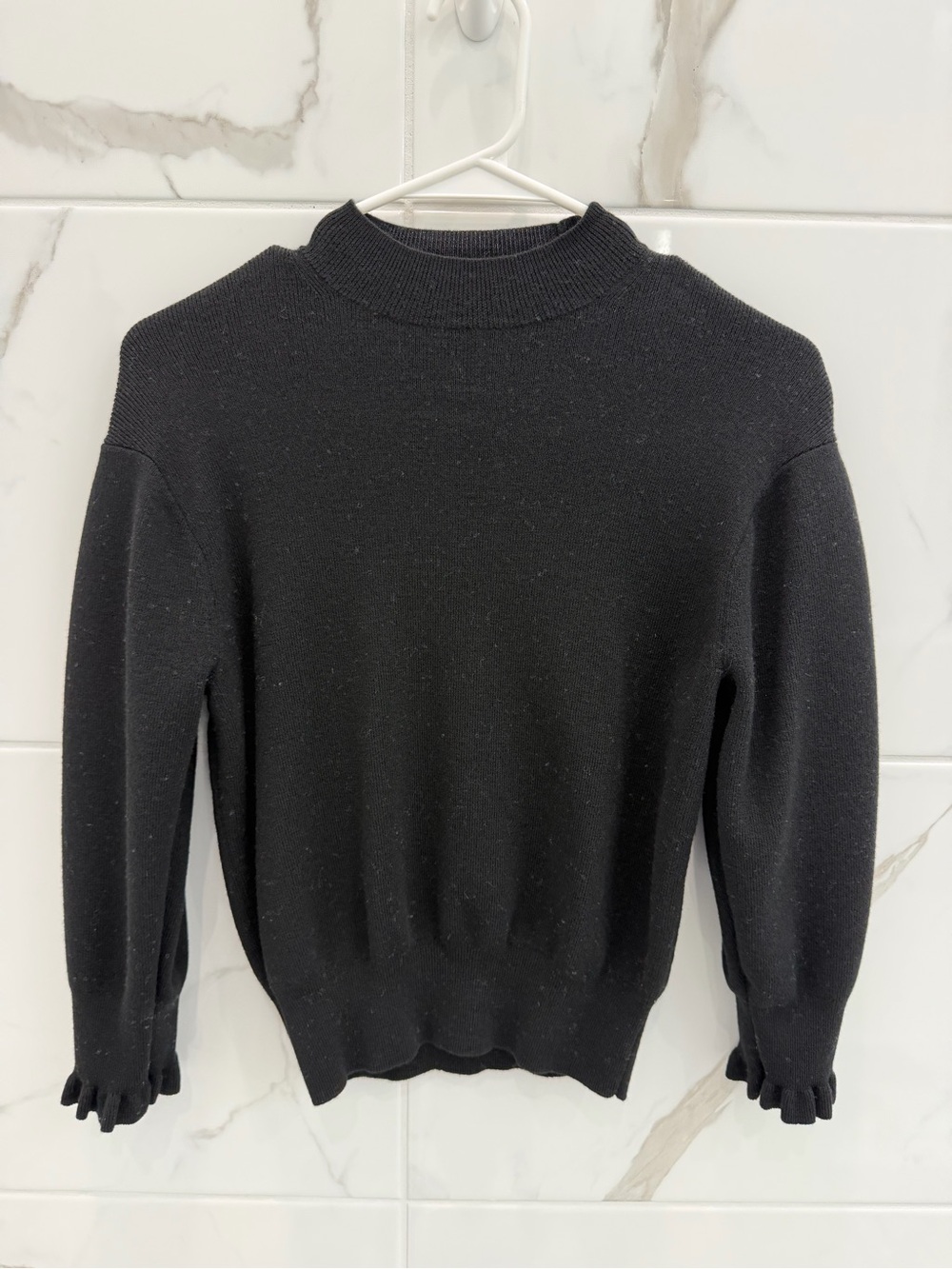 Madewell Black Women’s Mock Neck Sweater